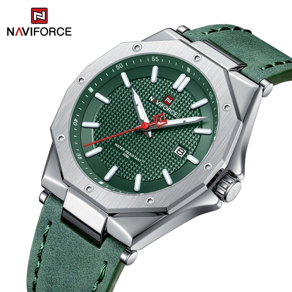 NAVIFORCE 9200L Fashion Casual Simple Quartz Leather Watch