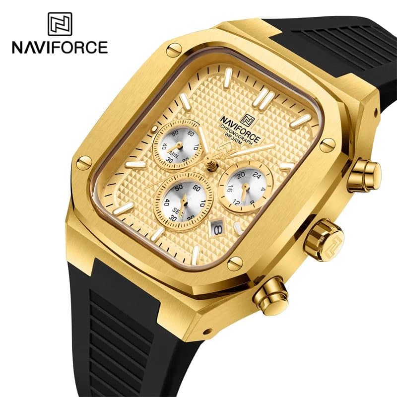 Naviforce NF-8037 Square Chronograph Edition