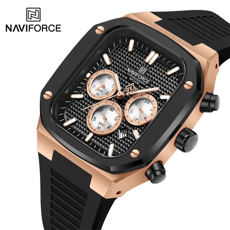 Naviforce NF-8037 Square Chronograph Edition