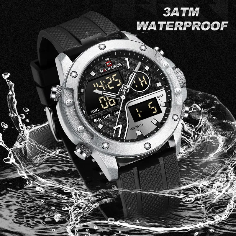 NAVIFORCE 9221 mens watches-S/B/B