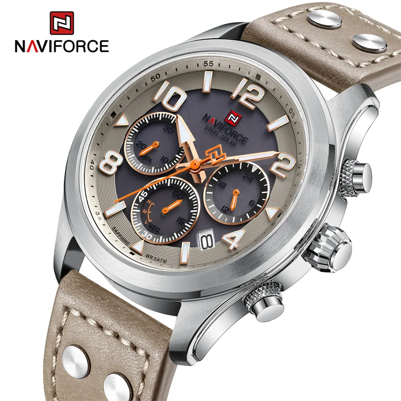 Naviforce NFS1006 Solar Watch ( New Arrival-Silver/Blue)