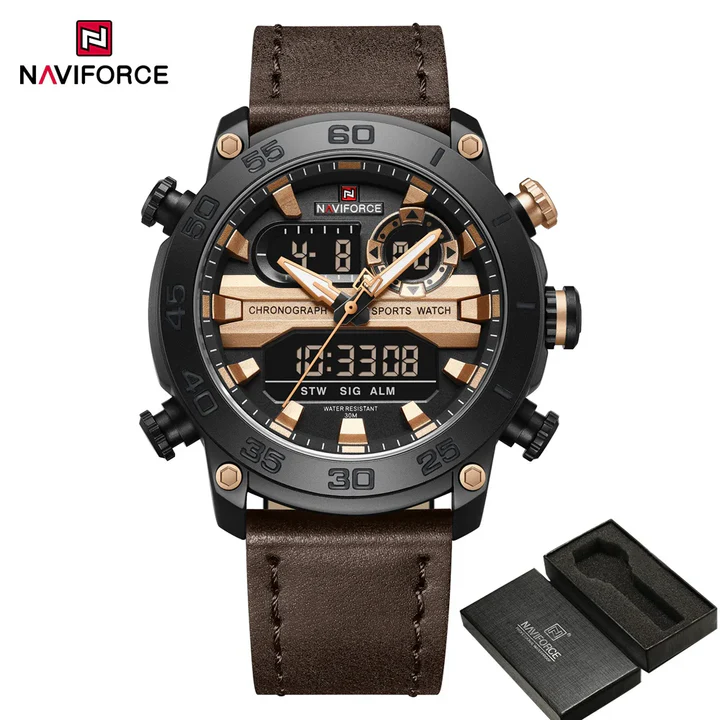 NAVIFORCE 9235 Men Watch-B/RG/D.BN