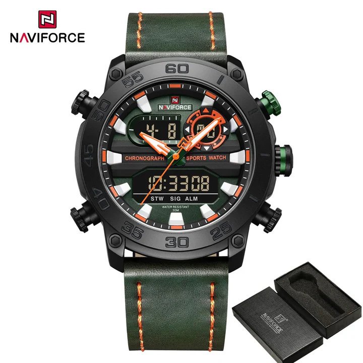 NAVIFORCE 9235 Men Watch-B/GN/GN
