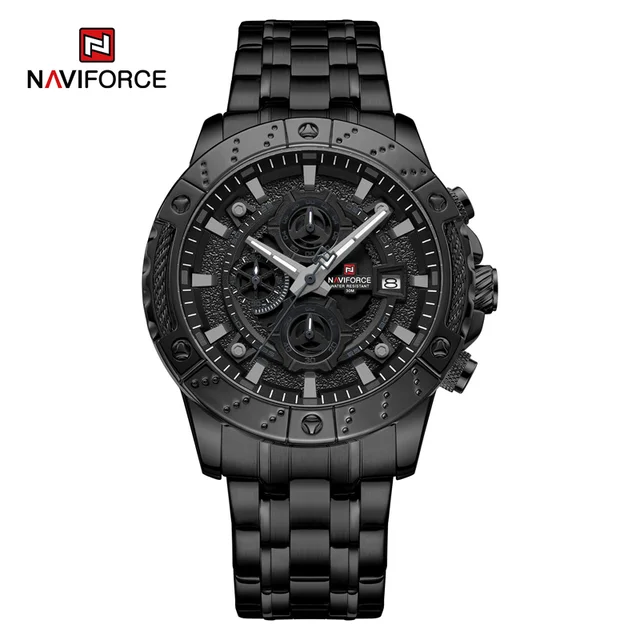NAVIFORCE NF9227 Hollow Mechanical Style Men’s Watch-B/GY/B
