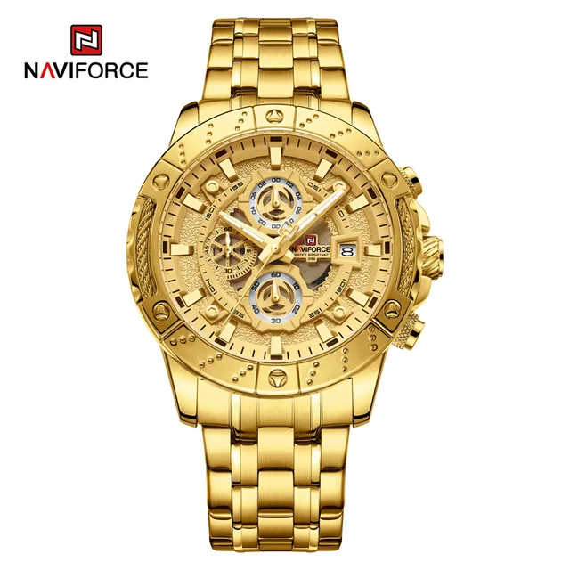NAVIFORCE NF9227 Hollow Mechanical Style Men’s Watch-G/G/G