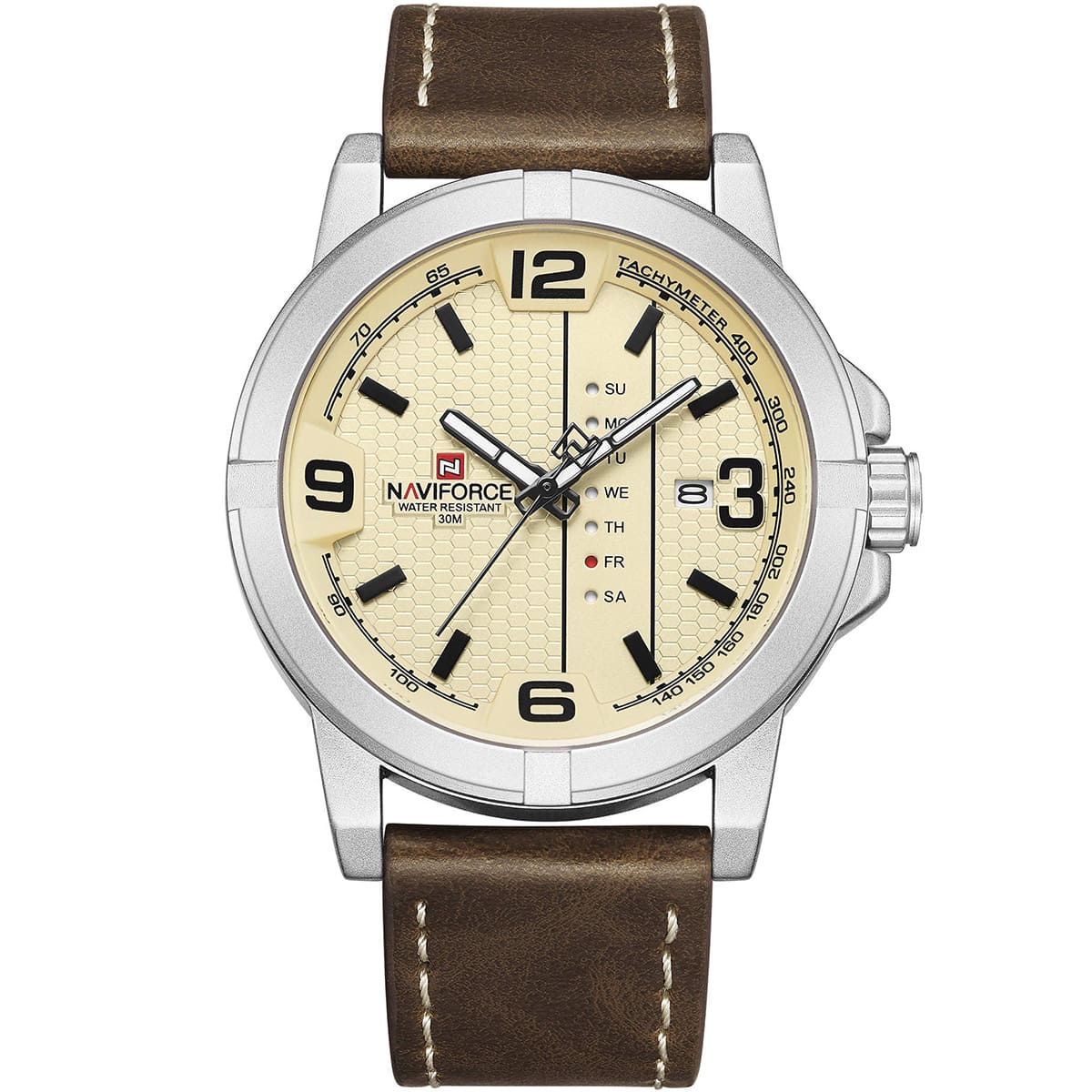 NAVIFORCE NF9177 Watch for men Top Luxury Series Day Date Function Analogue Quartz-S/B/BN