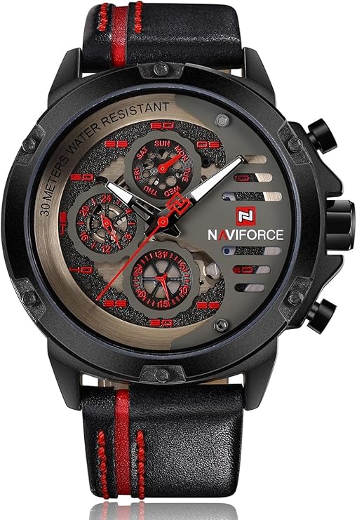 Naviforce Nf9110 Watch-B/R/B