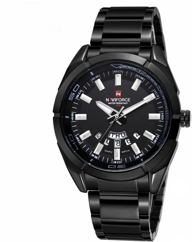 NAVIFORCE Fashion Casual Stainless Steel Waterproof Watch Business Classic Quartz Wristwatch NF9038-B/B