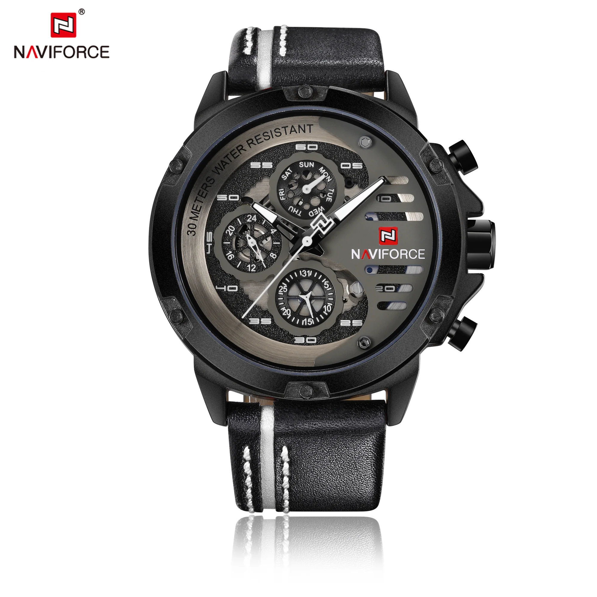 Naviforce Nf9110 Watch-B/W/B