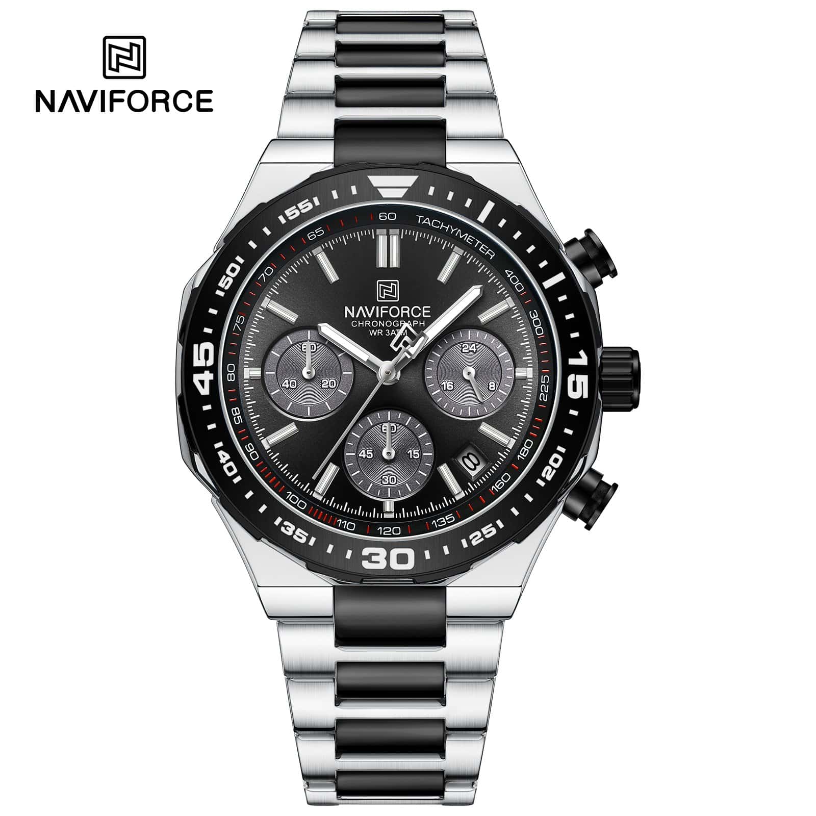 Naviforce NF 8049 Chrono Pioneer Watch-S/B/B