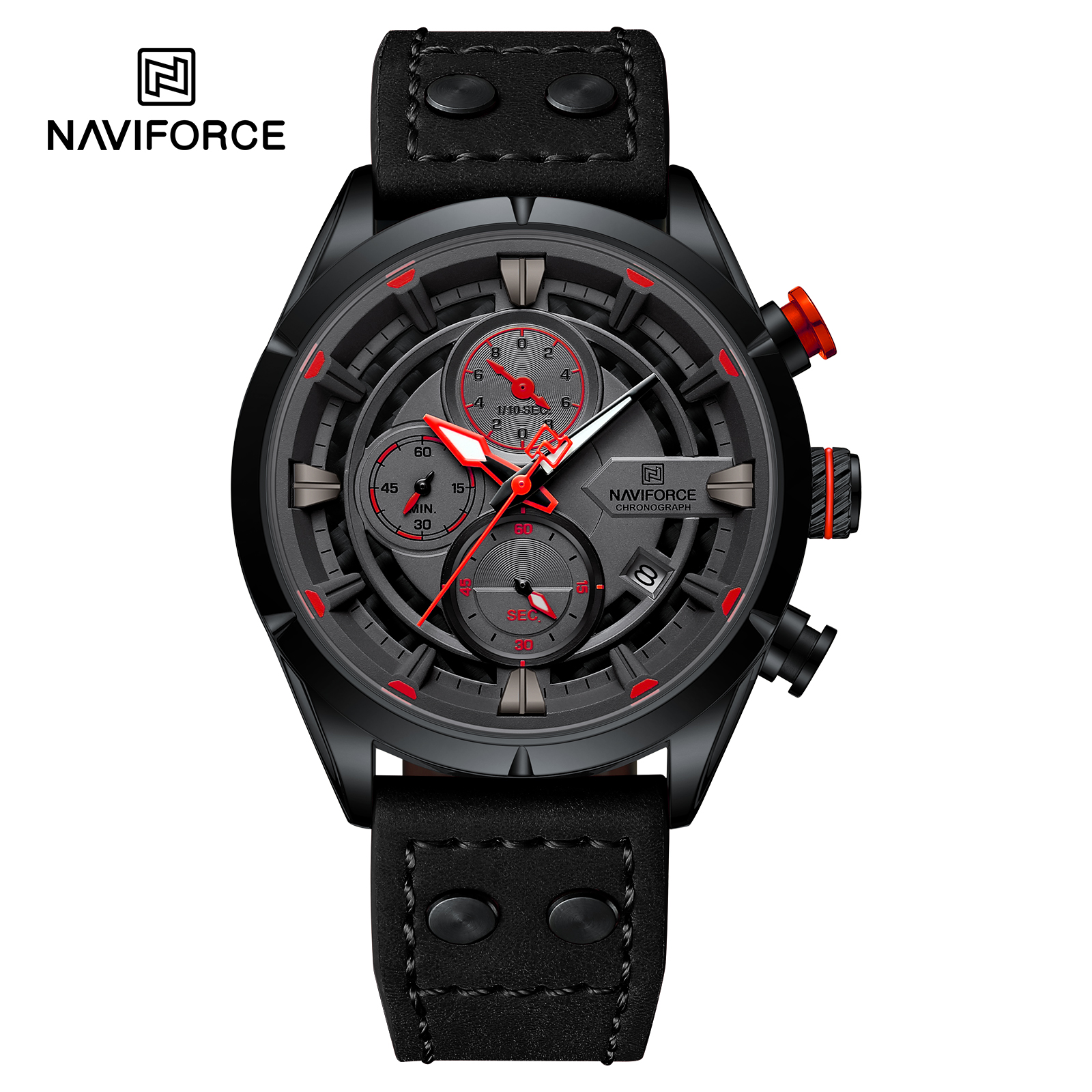 Naviforce NF8045 ChronoElite-B/R/B