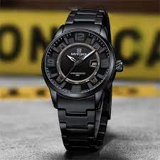 NAVIFORCE 8044 Casual Sport Military Waterproof Stainless Steel Quartz Men Wristwatch-B/GY/B