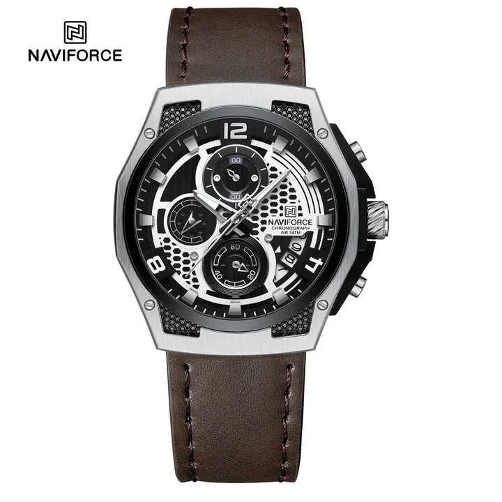 NAVIFORCE NF 8051L Sport Chronograph Wristwatch-S/W/D.BN