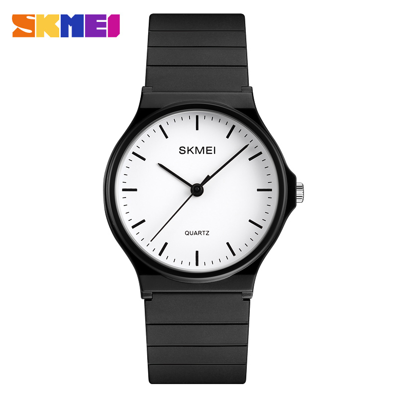 SKMEI 1419 High Quality Watches Water Resistant Quartz Watch-White Black