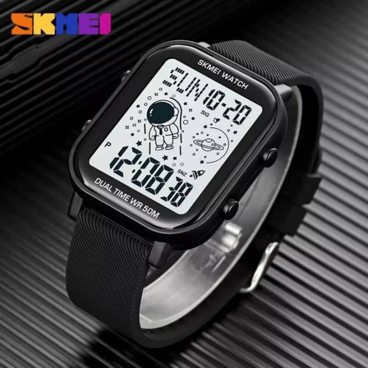 Skmei – 1971 – Luminous Stopwatch 50 ATM Waterproof – Black